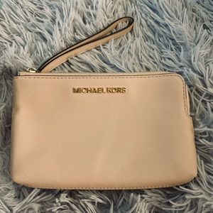 COPY - Michael Kors Double Zip Gusset Wristlet